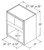 Aristokraft Cabinetry All Plywood Series Sinclair Birch Wall Built-in Microwave Cabinet MWC303621B