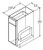 Aristokraft Cabinetry All Plywood Series Sinclair Birch Paint Base Cabinets with Tray Divider B12TD