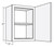 Cubitac Cabinetry Bergen Latte Single Door Wall Cabinet - W1224-BL