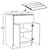 Ideal Cabinetry Manhattan High Gloss Metallic Base Cabinet - B24-ST-MHM