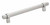 Ideal Cabinetry Manhattan High Gloss White 6 5/8" Tubular Bar Pull - DH5016-128BRN-MHW