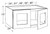 Ideal Cabinetry Norwood Deep Onyx Wall Cabinet with Glass Doors - W272415PFG-NDO