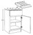 Ideal Cabinetry Waterford Vivid White Base Cabinet - B21-UT-WVW