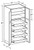 Ideal Cabinetry Waterford Valiant Onyx Pantry Cabinet - U242496-4T-WVO