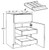 Ideal Cabinetry Waterford Valiant Onyx Base Cabinet - B18-2T-UT-WVO