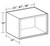 Ideal Cabinetry Waterford Verdant Green Wall Cabinet - Without Doors - W362418ND-WVA
