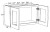 Ideal Cabinetry Glasgow Deep Onyx Wall Cabinet with Glass Doors - W2718PFG-GDO