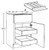 Ideal Cabinetry Glasgow Deep Onyx Base Cabinet - B15-2T-UT-GDO