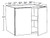 Ideal Cabinetry Glasgow Polar White Wall Cabinet - W332424-GPW