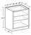 Ideal Cabinetry Nantucket Pebble Gray Double Full Height Vanity Base Cabinet - Without Doors - VB2421ND-NPG