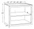 Ideal Cabinetry Nantucket Pebble Gray Wall Cabinet - W242424ND-NPG