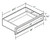 Ideal Cabinetry Nantucket Cinnamon Desk Knee Drawer - DKD30-NCN