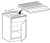 Ideal Cabinetry Nantucket Mocha Knife Block Insert - KBI21-NMG