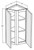 Cubitac Cabinetry Sofia Caramel Glaze Wall End Double Doors Cabinet - WECD1230-SCG