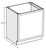 Cubitac Cabinetry Sofia Caramel Glaze Oven Base Cabinet - BO30-SCG