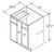 Aristokraft Cabinetry All Plywood Series Winstead Paint Square Corner Base Cabinets BC3632.5