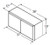 Aristokraft Cabinetry All Plywood Series Winstead Paint Wall Trimmable Cabinet WT3718B