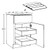 Ideal Cabinetry Cambria Vivid White Base Cabinet - B18-2T-ST-CVW