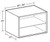 Ideal Cabinetry Standford Vivid White Wall Cabinet - Without Doors - W362424ND-SVW