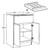 Ideal Cabinetry Standford Vivid White Base Cabinet - B24-UT-SVW