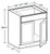 Ideal Cabinetry Standford Valley Gray Base Cabinet - SB27-SVG