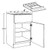 Ideal Cabinetry Standford Vanguard Oak Base Cabinet - B21-CT-SVK