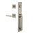 Viaggio Quadrato One-Piece Handleset with D Grip and Quadrato Rosette with Contempo Smooth Lever in Satin Nickel - 604078-QA1DGRQADCON-STH-SN