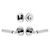 Viaggio Circolo Rosette with Contempo Fluted Lever and matching Deadbolt in Bright Chrome - 630568-CLOCON-FLT-BC