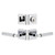 Viaggio Quadrato Rosette with Contempo Fluted Lever and matching Deadbolt in Bright Chrome - 630668-QADCON-FLT-BC