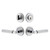 Viaggio Circolo Hammered Rosette with Contempo Fluted Lever and matching Deadbolt in Bright Chrome - 630848-CLOMHMCON-FLT-BC