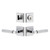 Viaggio Quadrato Hammered Rosette with Contempo Fluted Lever and matching Deadbolt in Bright Chrome - 630948-QADMHMCON-FLT-BC