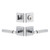 Viaggio Quadrato Linen Rosette with Contempo Fluted Lever and matching Deadbolt in Bright Chrome - 631176-QADMLNCON-FLT-BC
