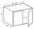Ideal Cabinetry Danville Polar White Wall Cabinet - W362424-DPW