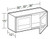 Ideal Cabinetry Danville Polar White Wall Cabinet - Glass Doors - W3315PFG-DPW