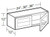 Ideal Cabinetry Danville Polar White Wall Cabinet - Glass Doors - W3012PFG-DPW