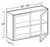 Ideal Cabinetry Danville Polar White Wall Cabinet - Glass Doors - W3024PFG-DPW