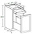 Ideal Cabinetry Danville Polar White Base Cabinet - B1DWB15-DPW