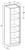 Ideal Cabinetry Danville Polar White Two Door Linen Cabinet - Without Doors - VLC182184ND-DPW