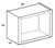 Ideal Cabinetry Danville Pebble Gray Wall Cabinet - WMC301818ND-DPG