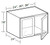 Ideal Cabinetry Danville Pebble Gray Wall Cabinet - Glass Doors - W242418PFG-DPG