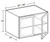 Ideal Cabinetry Danville Pebble Gray Wall Cabinet - Glass Doors - W302424PFG-DPG