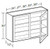 Ideal Cabinetry Danville Pebble Gray Wall Cabinet - Glass Doors - W2430PFG-DPG