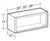 Ideal Cabinetry Danville Pebble Gray Wall Cabinet - Without Doors - W3015ND-DPG