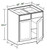 Ideal Cabinetry Danville Pebble Gray Base Cabinet - B36-DPG