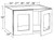 Ideal Cabinetry Danville Pebble Gray Wall Cabinet with Glass Doors - W332418PFG-DPG