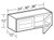 Ideal Cabinetry Danville Deep Onyx Wall Cabinet - Glass Doors - W2412PFG-DDO