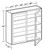 Ideal Cabinetry Danville Mythic Blue Wall Cabinet - Glass Doors - W2442PFG-DMB