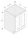 Cab-Tec Sturbridge Caramel Kitchen Cabinet - SBC-B30FH
