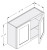 Cab-Tec Sturbridge Caramel Kitchen Cabinet - SBC-W3321