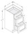 Cab-Tec Sturbridge Caramel Bath Cabinet - SBC-VDB1221